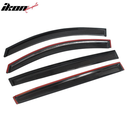 2011-2016 Kia Sportage Slim Style Smoke Tinted Window Visors Acrylic