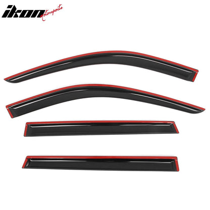 2020-2025 Kia Telluride 4PC Tape on Window Visors Vent Rain Sun Guards