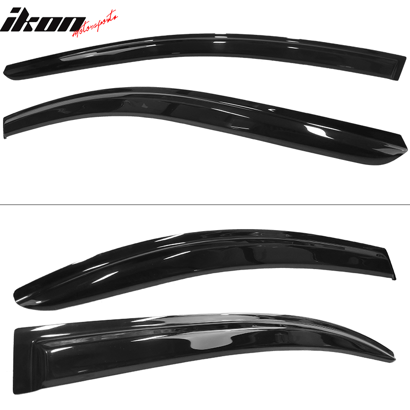 2008-2017 Mitsubishi Lancer EVO Window VisorsAcrylic 4PC