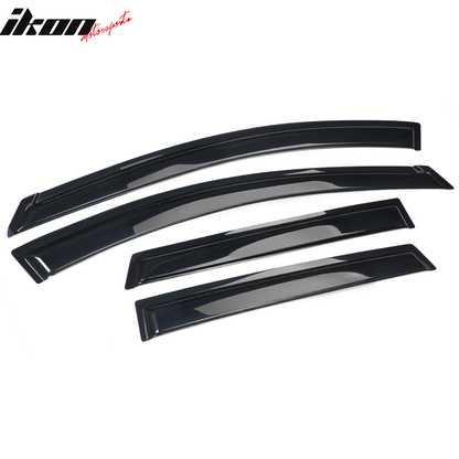 2009-2013 Nissan Rogue Slim Style Smoke Tinted Window Visor Acrylic