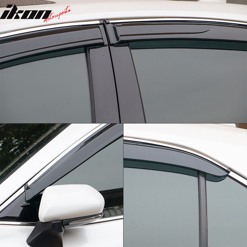 2018-2023 Toyota Camry Acrylic 4PC Window Visors Tape On Rain Guard