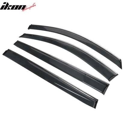 2021-2025 Toyota Sienna PC Injection Window Visor Chrome Trim 4PCS