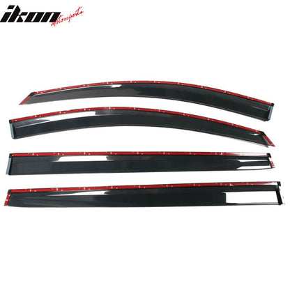 2021-2025 Toyota Sienna PC Injection Window Visor Chrome Trim 4PCS