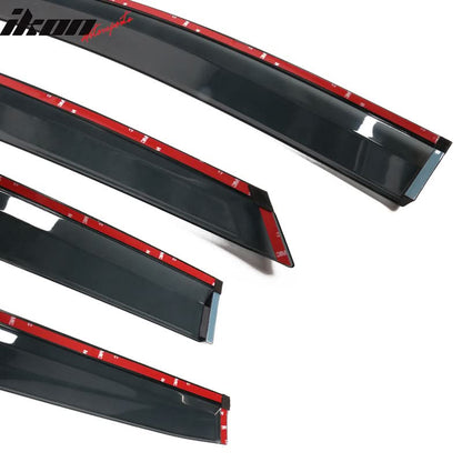 2021-2025 Toyota Sienna PC Injection Window Visor Chrome Trim 4PCS