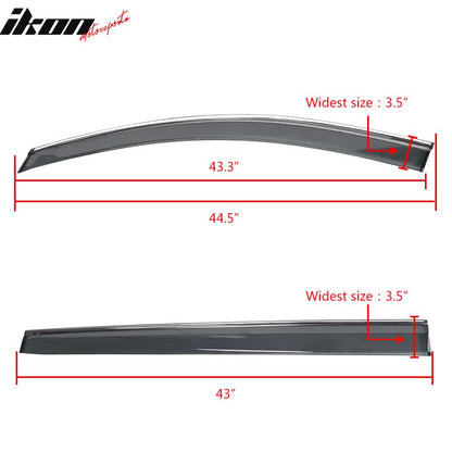 2021-2025 Toyota Sienna PC Injection Window Visor Chrome Trim 4PCS