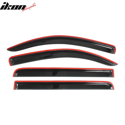 2007-2021 Toyota Tundra Crewmax Cab Tape On Smoke Tinted Visor Windows
