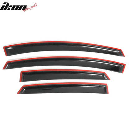 2010-2015 Toyota Prius XW30 4Pc Set Window Visors Acrylic