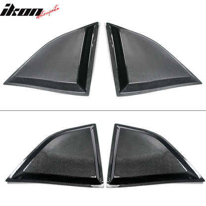2008-2023 Dodge Challenger XE V2 Rear Side Window Louver Scoops PP