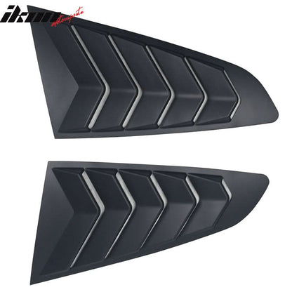 2015-2023 Ford Mustang Coupe Unpainted Rear Side Window Louver ABS