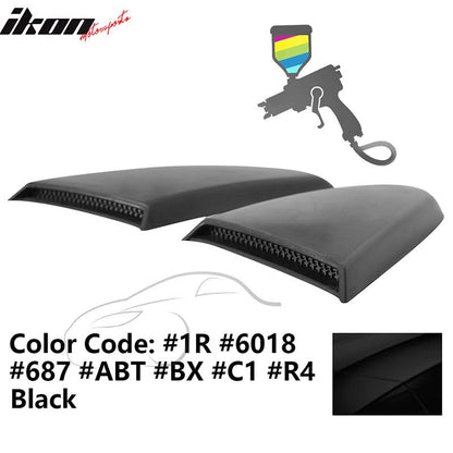 2015-2023 Mustang R Style Side Quarter Window Louver PU Painted
