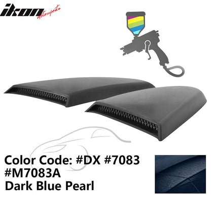 2015-2023 Mustang R Style Side Quarter Window Louver PU Painted