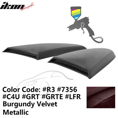 2015-2023 Mustang R Style Side Quarter Window Louver PU Painted