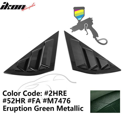 2021-2023 Ford Mustang Mach-E Window Louvers 3 Vent PC Painted