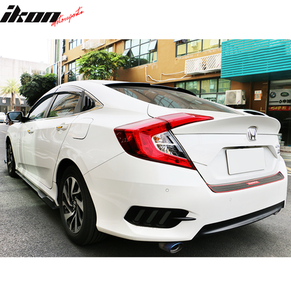 2016-2021Â Honda Civic Sedan Rear Side Window Louver Quarter Panel ABS