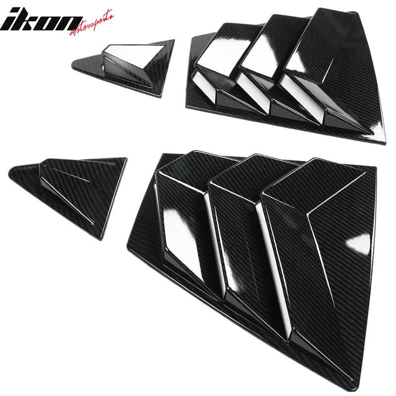 2020-2022 Toyota Corolla IKON Style Side Window Louver Visor Guard ABS