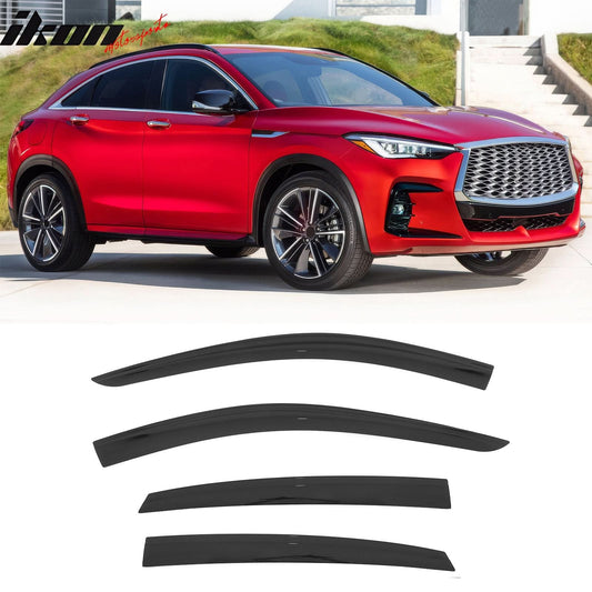 2022-2025 Infiniti QX55 Low Profile Style Tape on Window Visors Guards