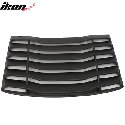 2016-2024 Chevy Camaro Black Rear Side Window Louver Trunk Spoiler ABS