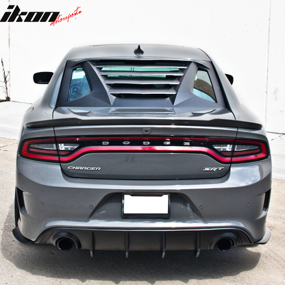 2011-2023 Dodge Charger Black Rear Window Louver Side Quarter Scoop