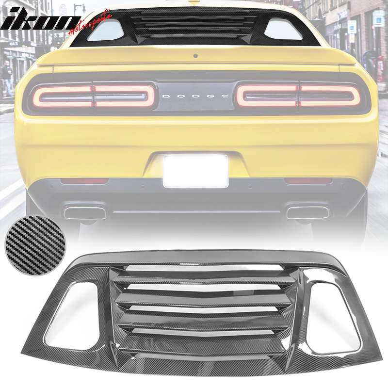2008-2023 Dodge Challenger XE V2 CFL Rear Side Window Louver Scoops
