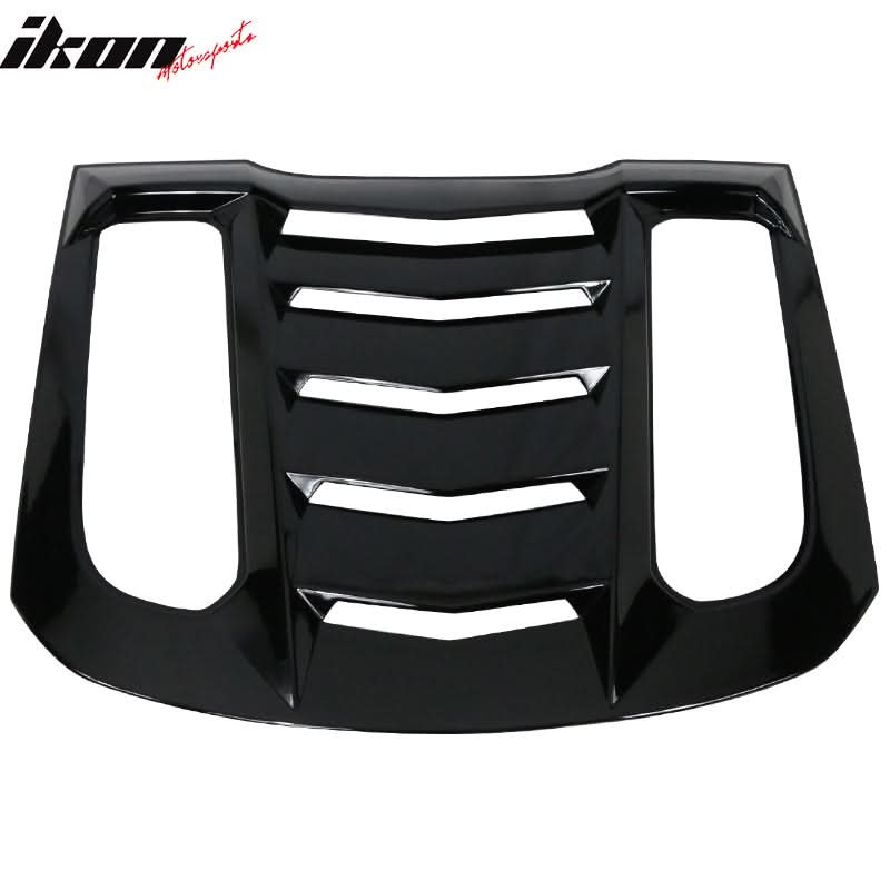 2015-2024 Ford Mustang IKON V2 Style Rear Window Louver  ABS