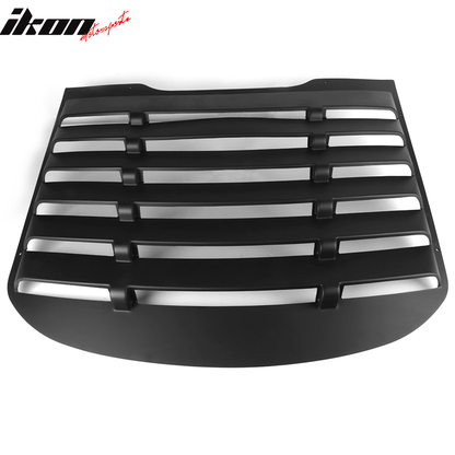 2015-2023 Ford Mustang Vintage Matte Black Rear Window Louver ABS