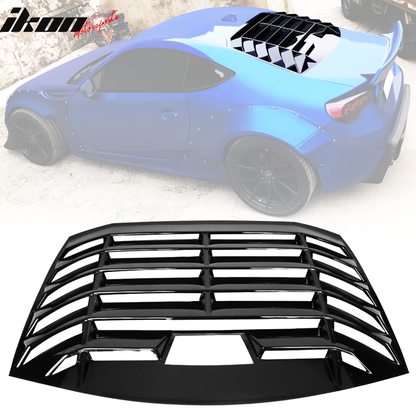 Fits 13-20 Scion FR-S Toyota 86 Subaru brz Window Louver Gloss Black