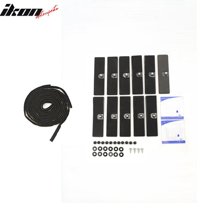 2024-2025 Ford Mustang 2DR IKON Gloss Black Rear Window Louvers ABS
