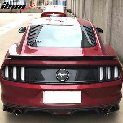 2015-2023 Ford Mustang Coupe Unpainted Rear Window Louver ABS