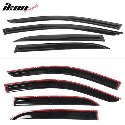2003-2007 Honda Accord 4Door Acrylic 4PC Tape On Window Visors Guard