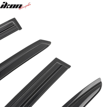 2008-2012 Honda Accord 4-Door Sedan Acrylic 4PC Tape On Window Visors