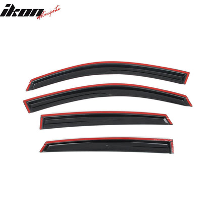 2016-2021 Honda Civic Sedan Mugen Style Window Visors Vent Rain Guards