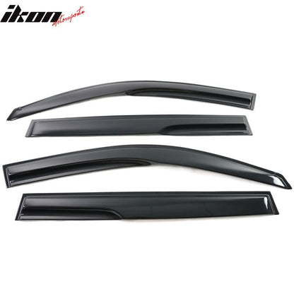 2008-2013 Toyota Highlander Acrylic 4PC Window Visors Tape On Guard