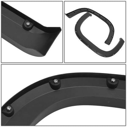 07-13 GMC Sierra 1500 Tidal Style Fender Flares 4PC Pocket Rivet