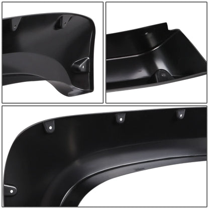 07-14 Chevrolet Silverado Pocket-Riveted Style Wheel Flares - Textured