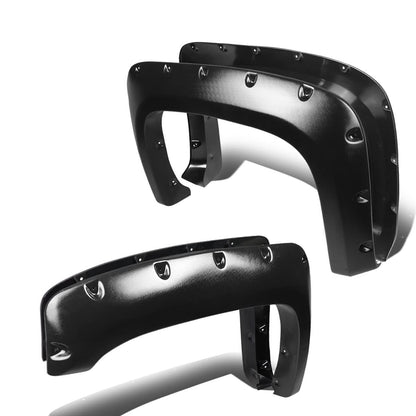 07-13 Chevy Silverado Pocket-Riveted Style Wheel Flares - Textured