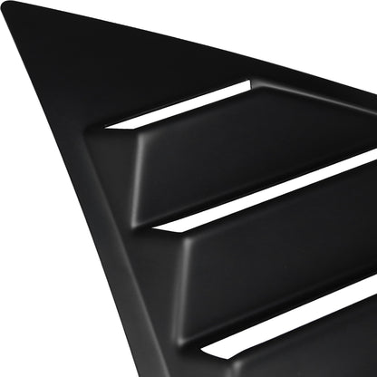 2008-2020 Dodge Challenger Matte Black Polypropylene Window Louvers
