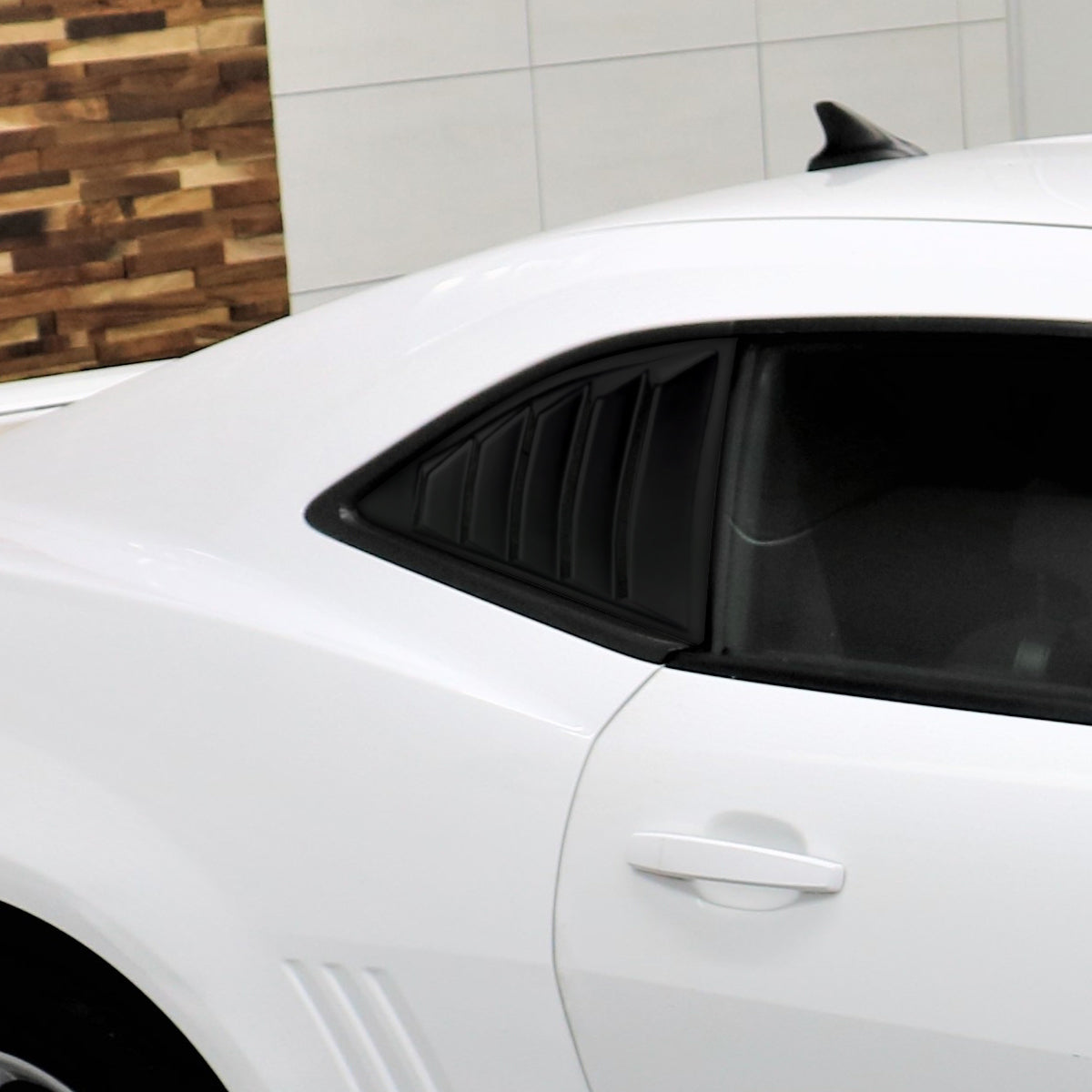 2008-2020 Dodge Challenger Matte Black Polypropylene Window Louvers