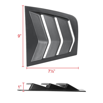 2011-2021 Dodge Charger Matte Black Window Louvers