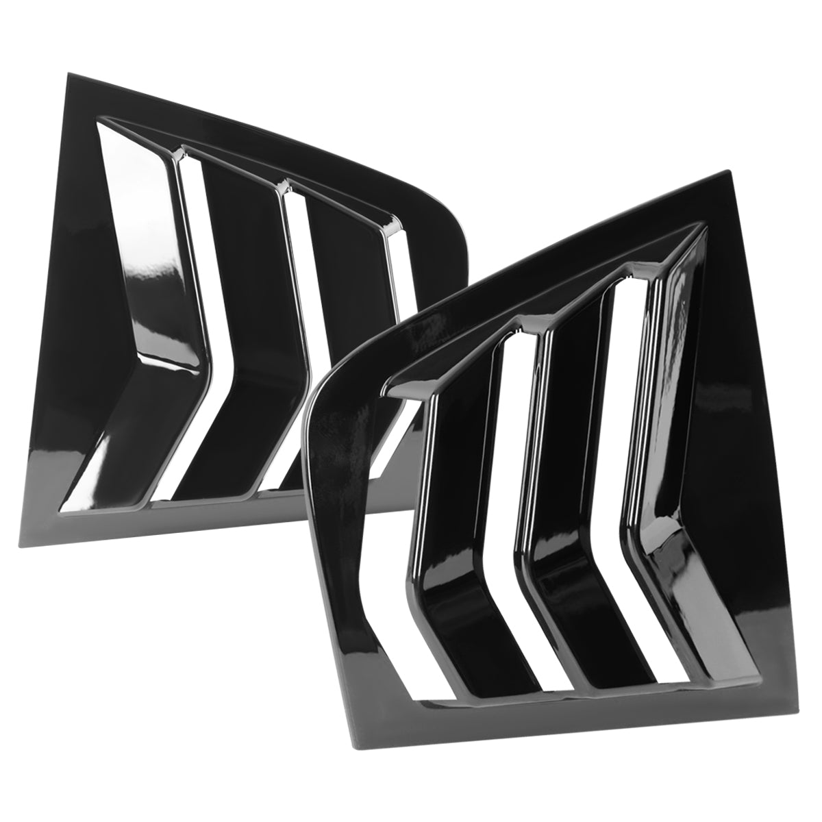 2011-2021 Dodge Charger Glossy Black Window Louvers