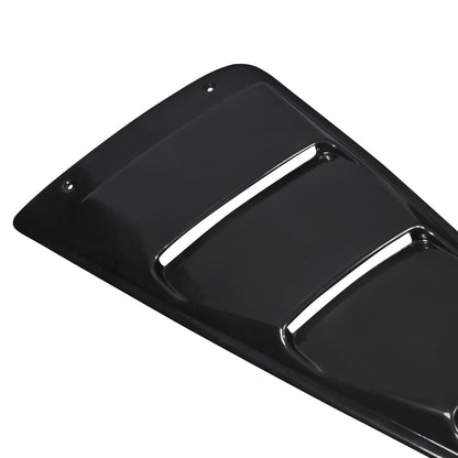 2005-2014 Ford Mustang Matte Black Textured ABS Quarter Window Louvers