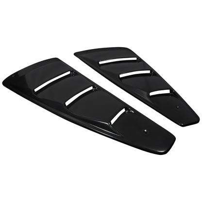 2005-2014 Ford Mustang Matte Black Textured ABS Quarter Window Louvers