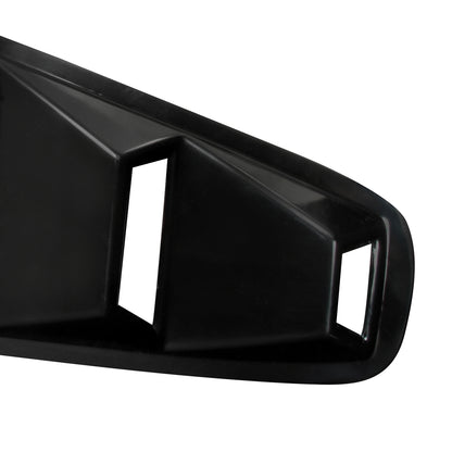 2005-2014 Ford Mustang Textured Black ABS Quarter Window Louvers