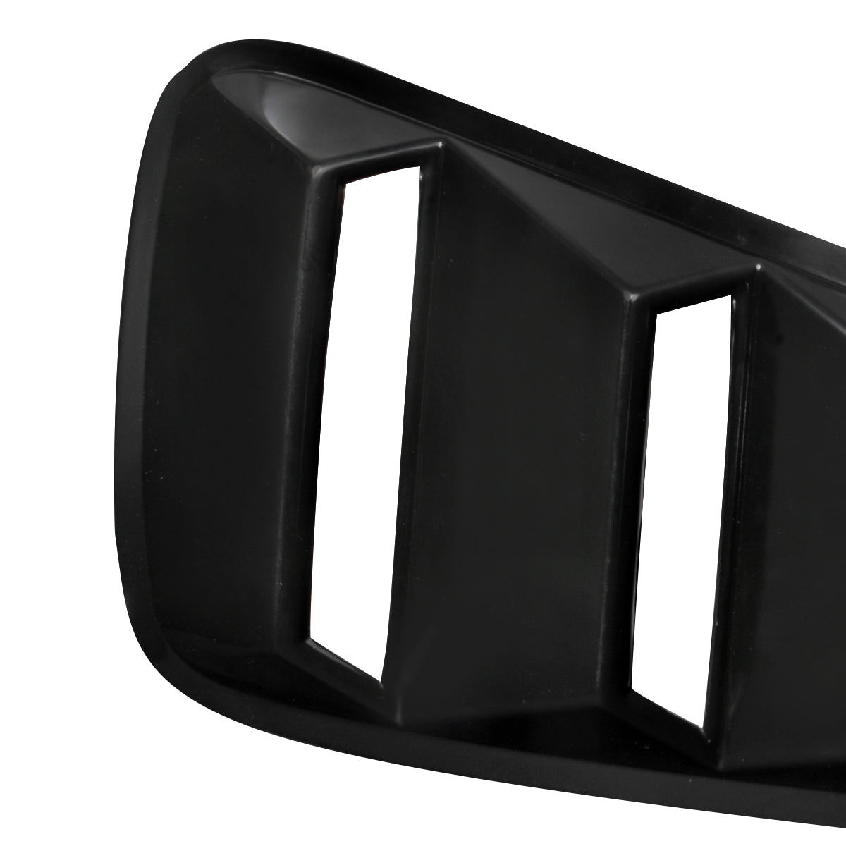 2005-2014 Ford Mustang Textured Black ABS Quarter Window Louvers
