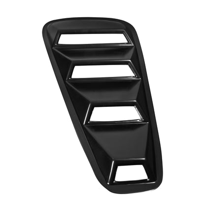 2005-2014 Ford Mustang Textured Black ABS Quarter Window Louvers