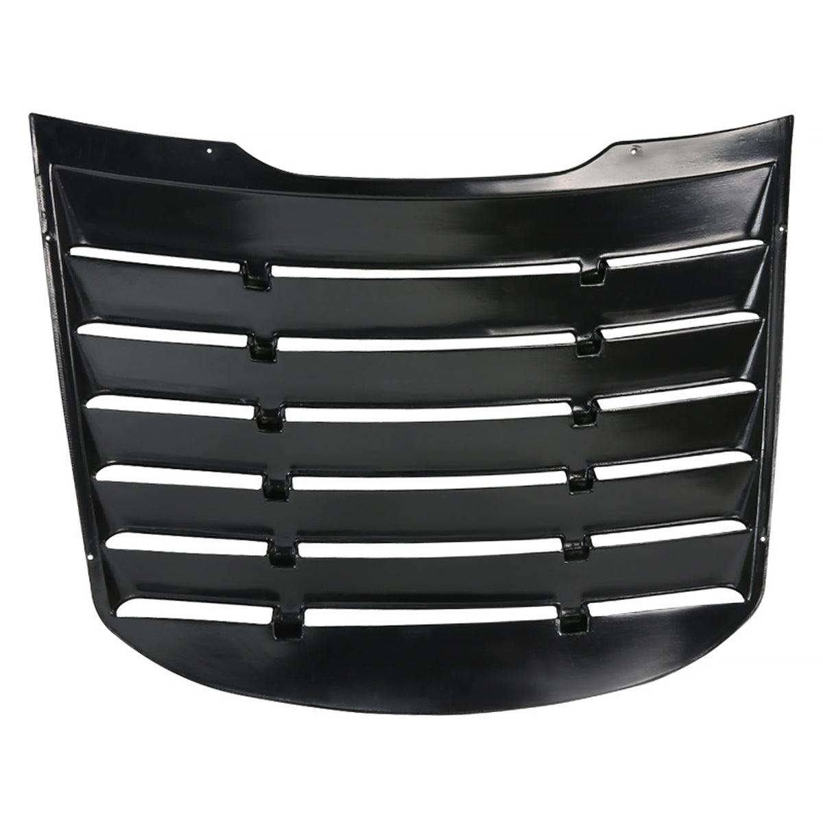 2015-2024 Ford Mustang Glossy Black Textured ABS Vintange Style Rear Window Louver
