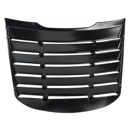 2015-2024 Ford Mustang Glossy Black Textured ABS Vintange Style Rear Window Louver