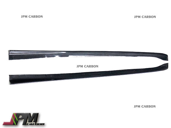 [JPMCarbon] V2 Style Carbon Fiber Side Skirt Add-on Lips Fits For 2015-2021 Subaru WRX / STI Only