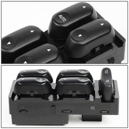 2000-2007 Ford Taurus Power Window Switch - Driver Side Black