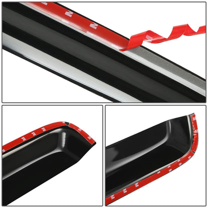 02-09 Dodge Ram Carbon Fiber Style Window Visors Crew Cab 4pc