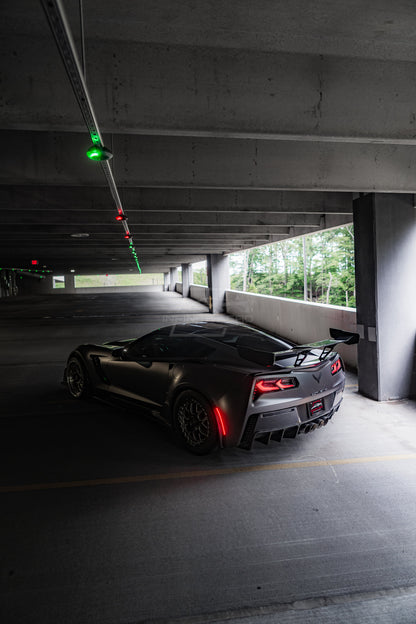 CORVETTE 14-19 FRONT/REAR SMOKED LED SIDE MARKERS
